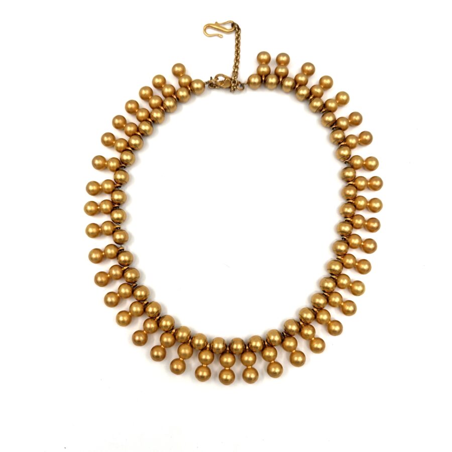 Robert Lee Morris for Donna Karan Gold Caviar Burst Necklace - Image 2