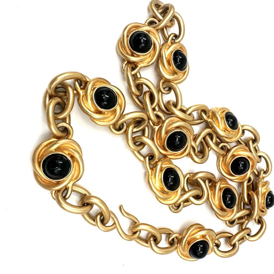 Robert Lee Morris for Donna Karan Onyx Knot Belt - Image 2