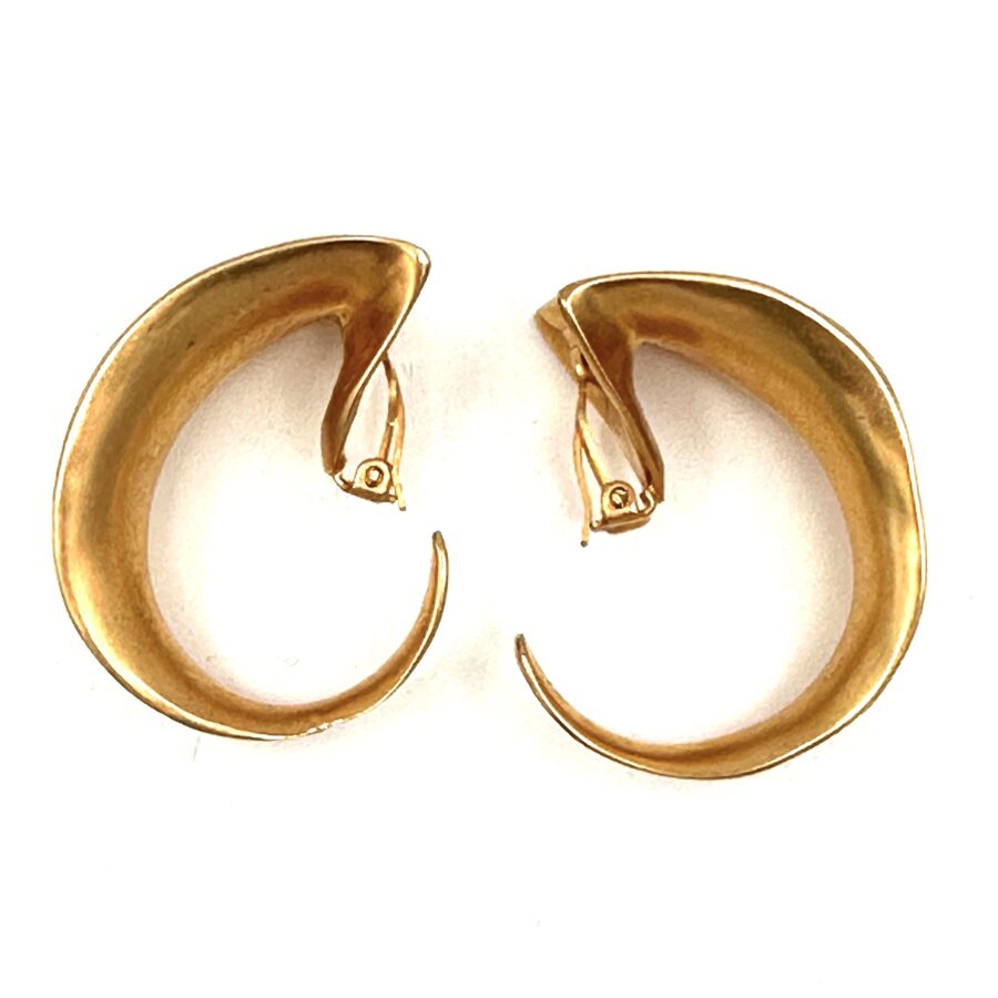 Robert Lee Morris for Donna Karan Scoop Hoop Earrings - Image 2