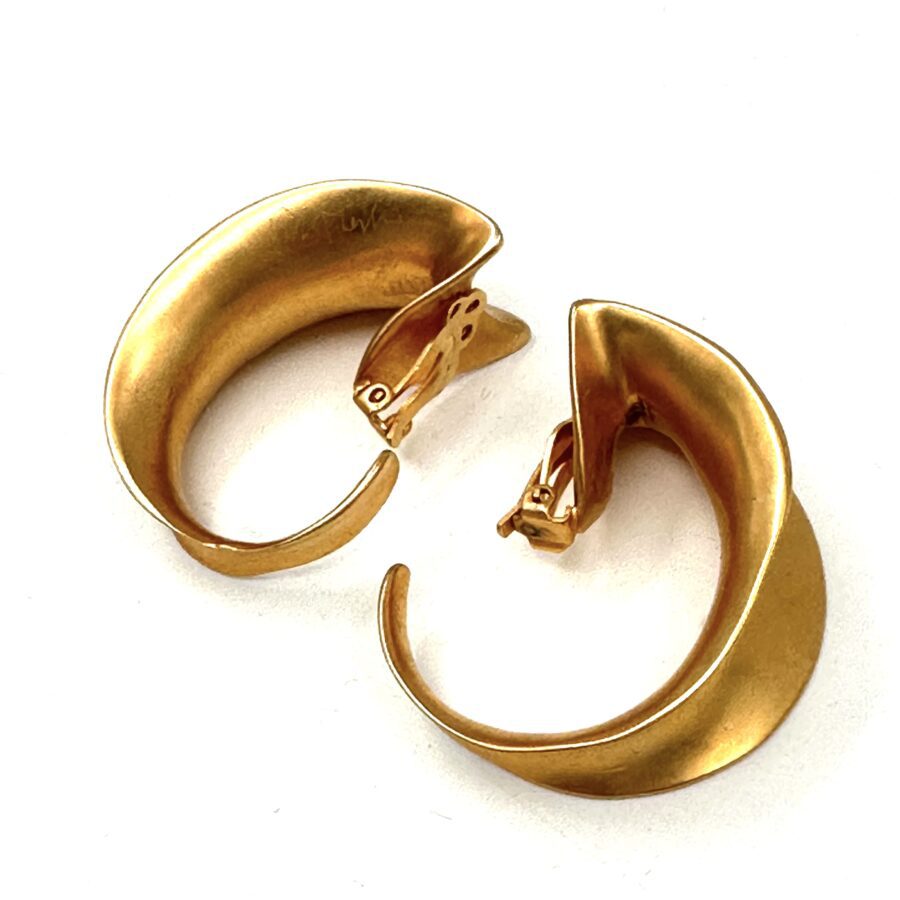 Robert Lee Morris for Donna Karan Scoop Hoop Earrings