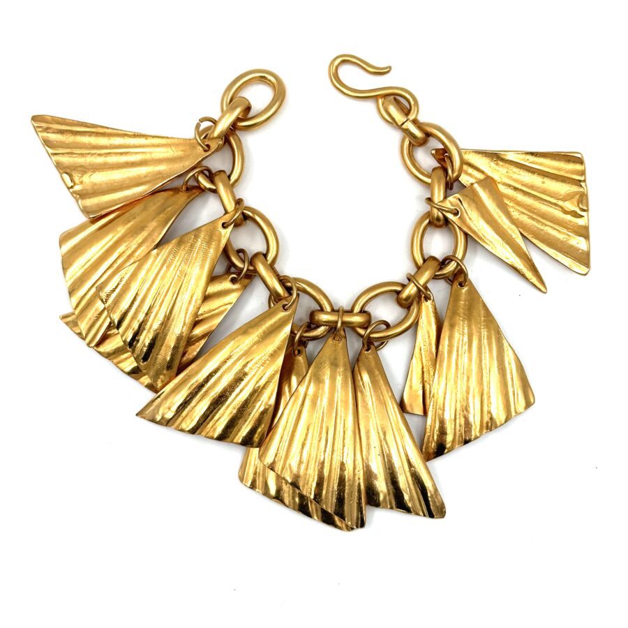 Robert Lee Morris for Donna Karan Shell Charm Bracelet