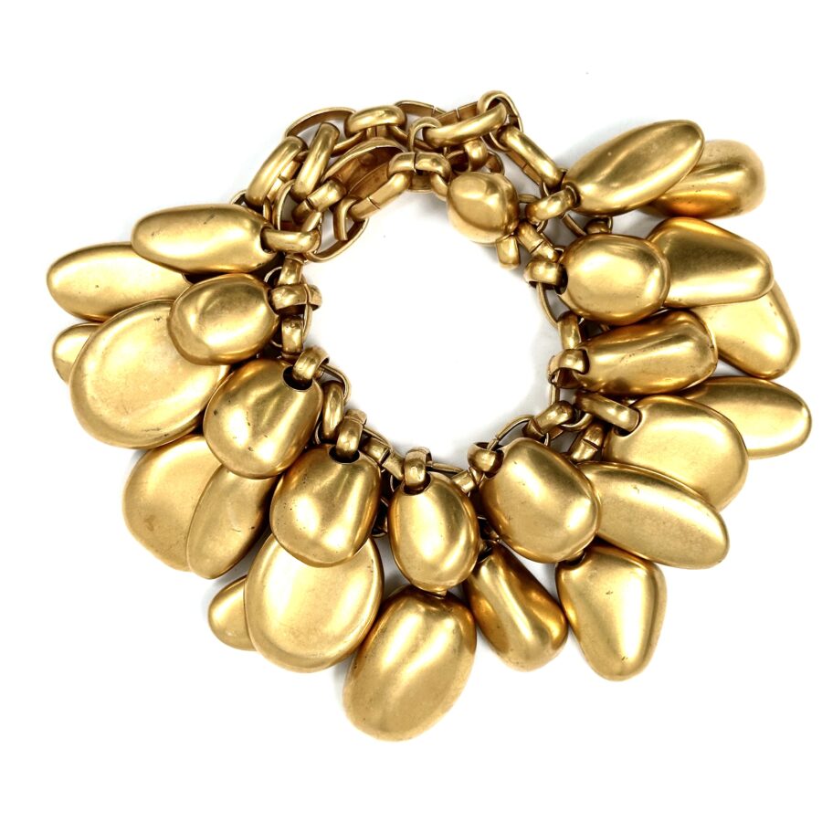 Robert Lee Morris for Donna Karan Pebble Charm Bracelet
