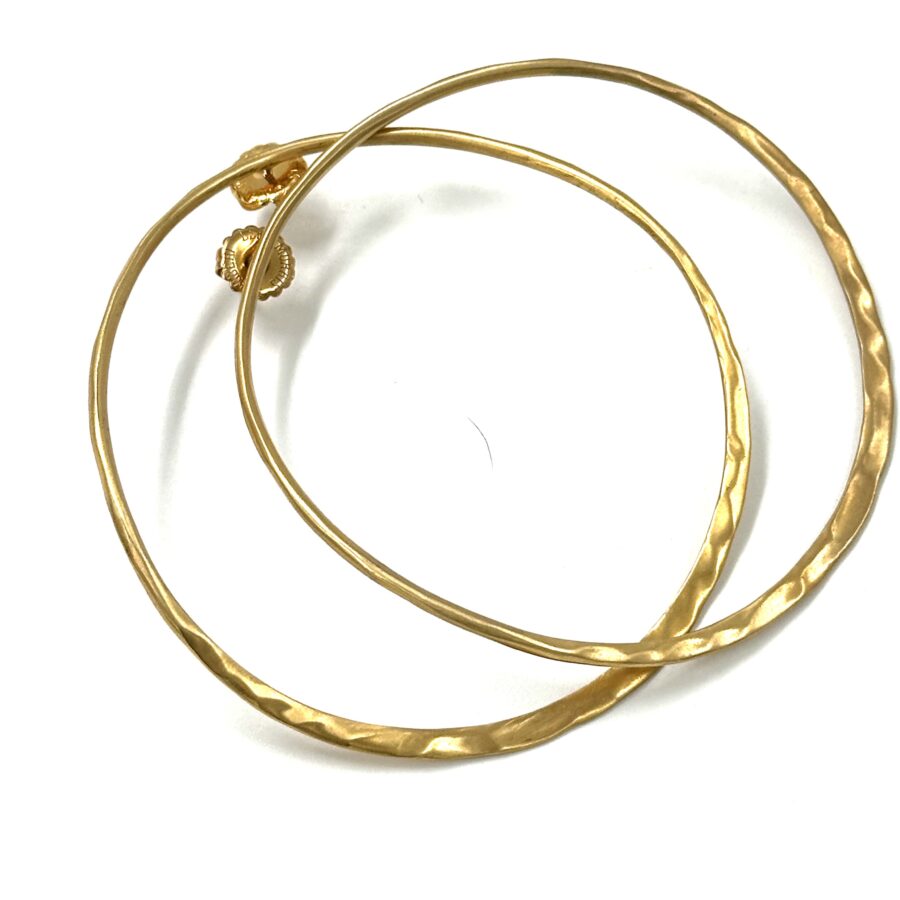 Robert Lee Morris Colossal Hoop Earrings, Shiny Gold Plate