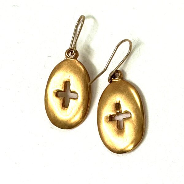Robert Lee Morris Small Watermelon Cross Earrings