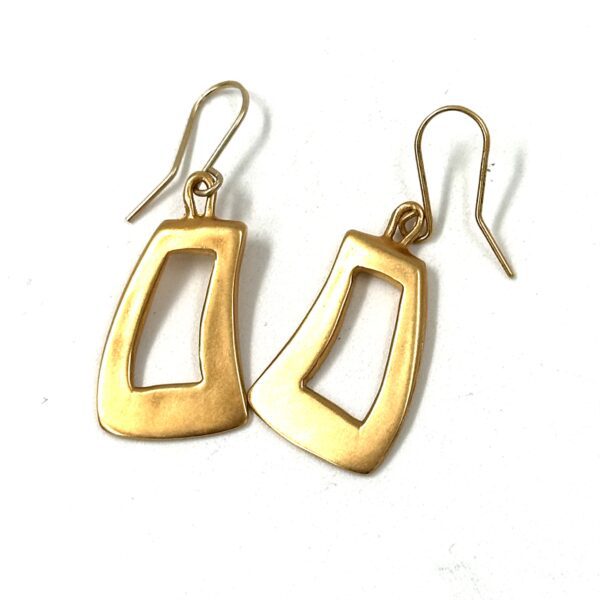 Robert Lee Morris Small Curved Summer Window Earrings