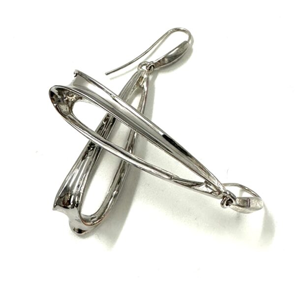 Robert Lee Morris Silver (Reversed) Gothic Chandelier Earring