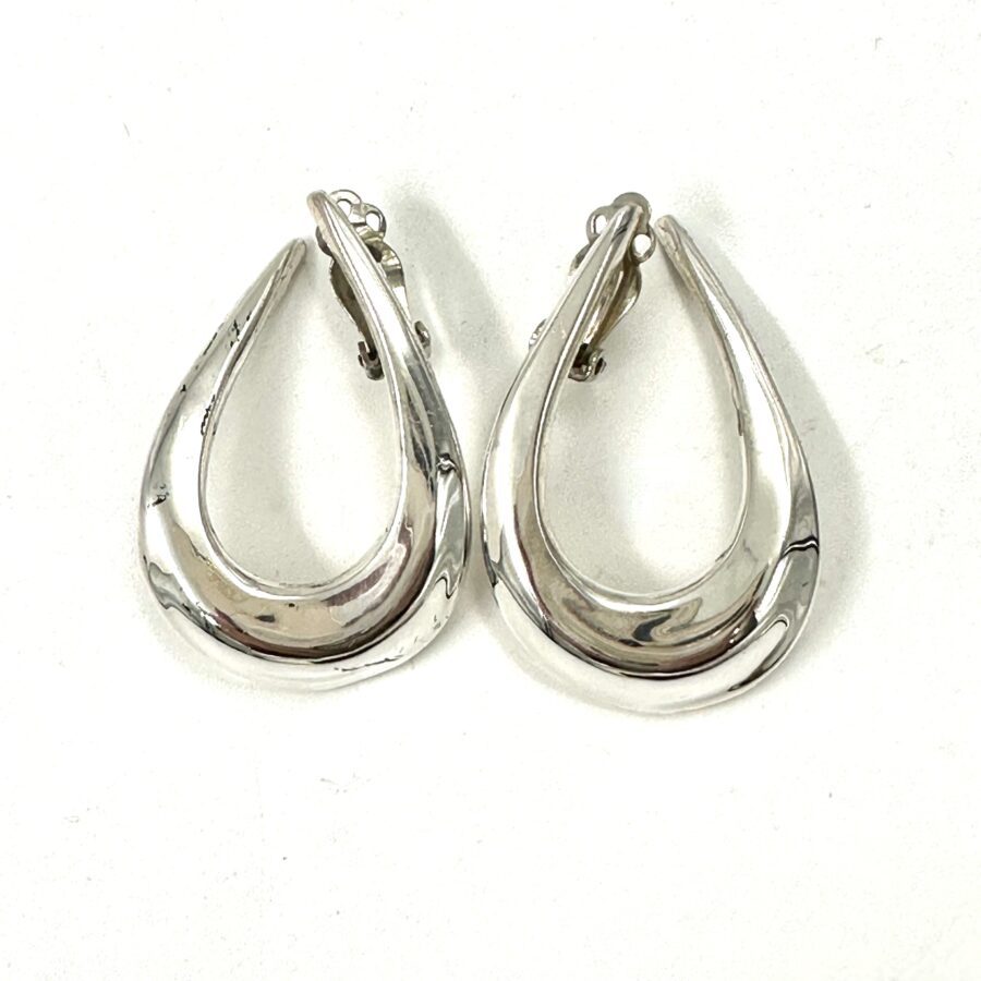 Robert Lee Morris Silver Small Twist Hoop Earrings