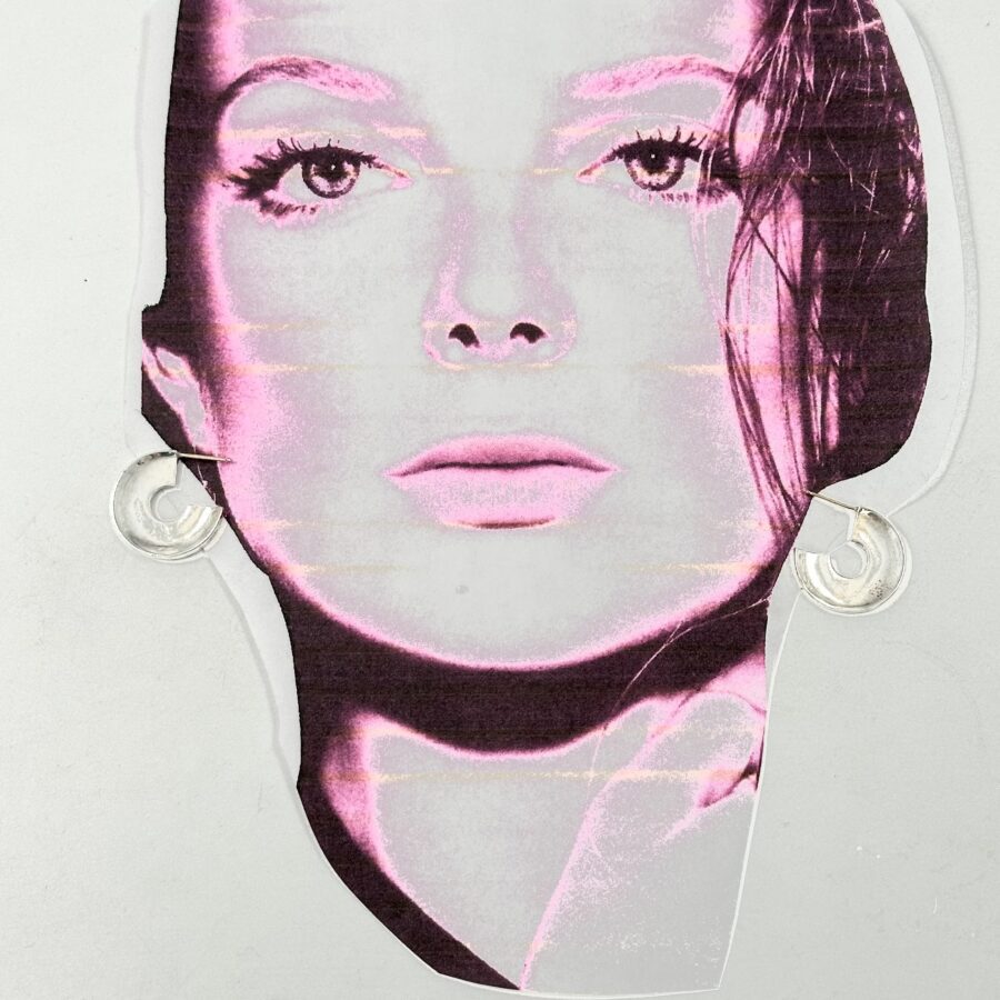 Robert Lee Morris Silver Flat Hoop Earrings - Image 3