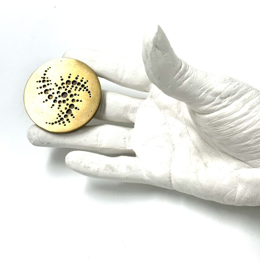 Robert Lee Morris Brass Crop Circle Ring