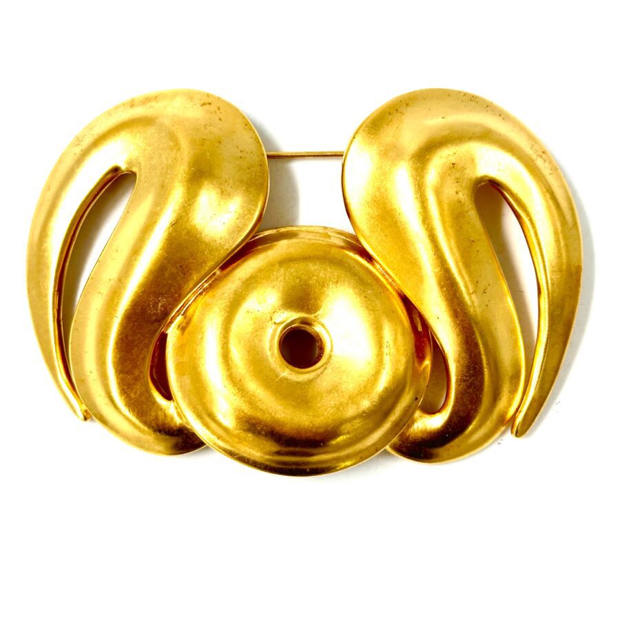 Robert Lee Morris Gold Heraldic Wings Pin
