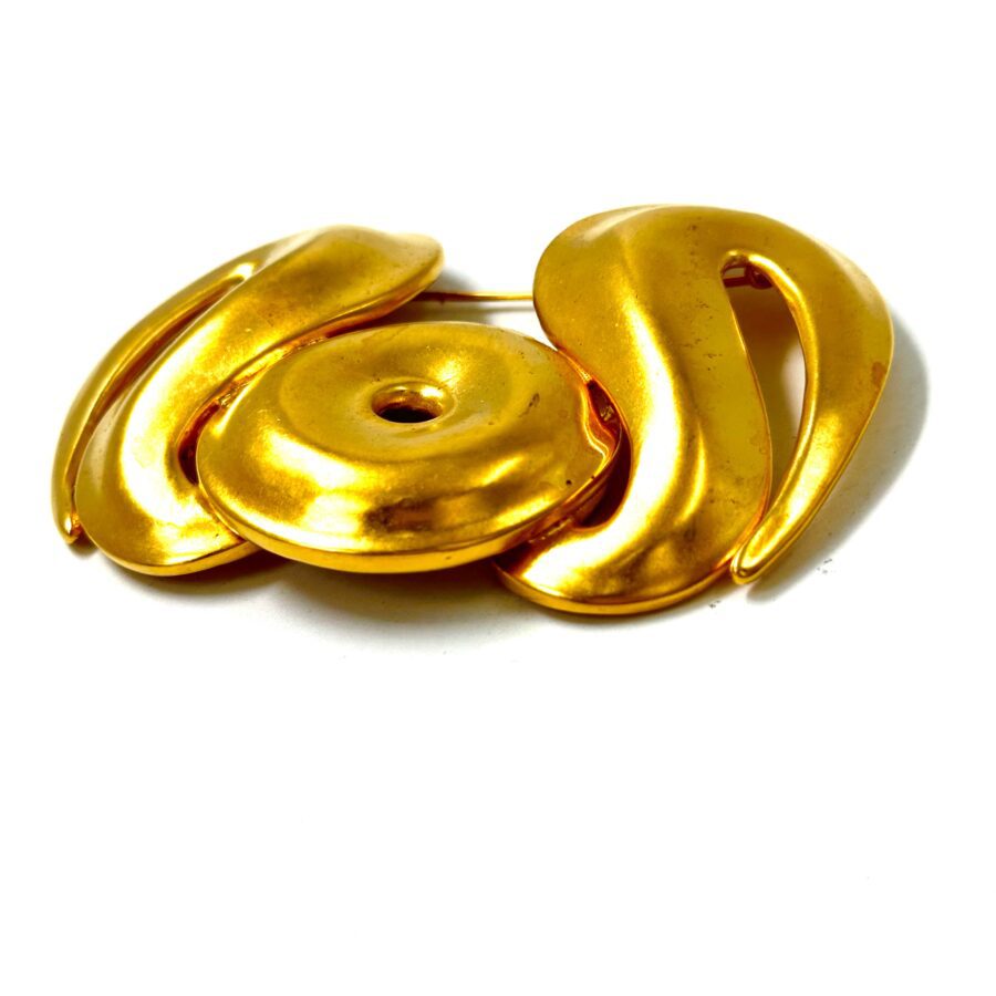 Robert Lee Morris Gold Heraldic Wings Pin - Image 2