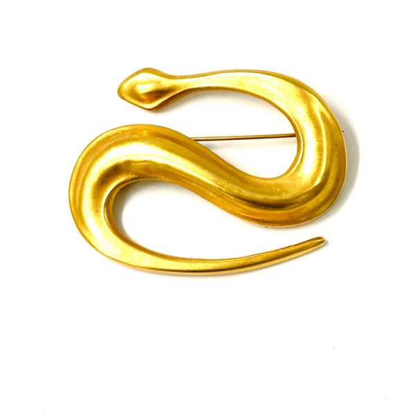 Robert Lee Morris Gold Snake Pin for Donna Karan