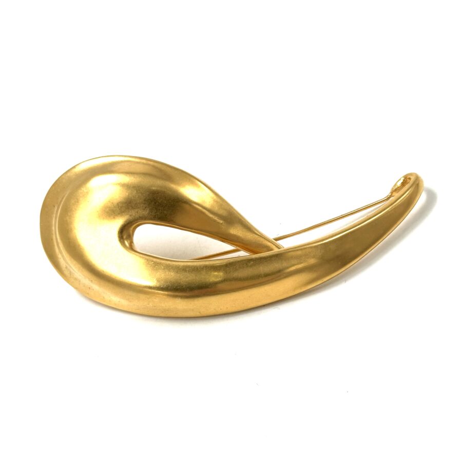 Robert Lee Morris Gold Body Pin for Donna Karan 1985