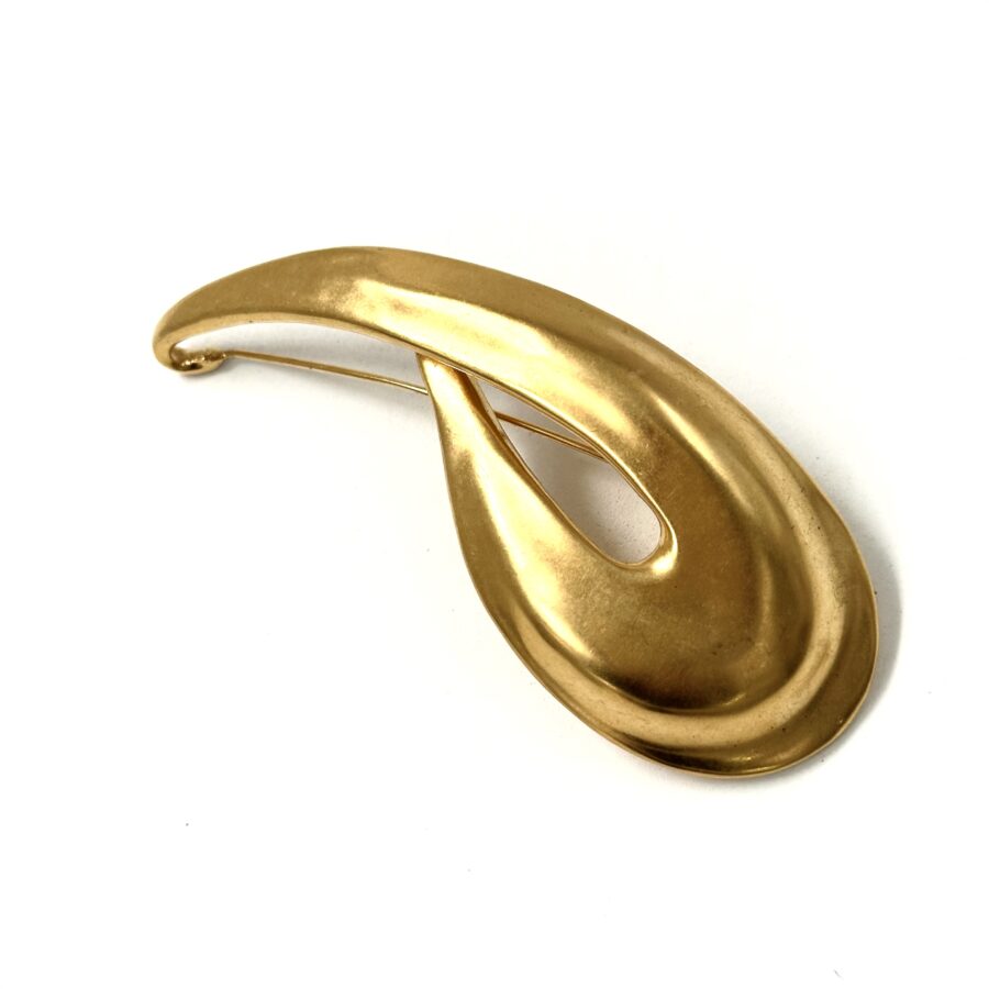 Robert Lee Morris Gold Body Pin for Donna Karan 1985 - Image 2