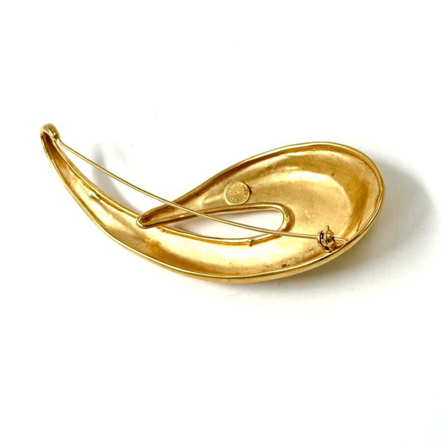 Robert Lee Morris Gold Body Pin for Donna Karan 1985 - Image 3