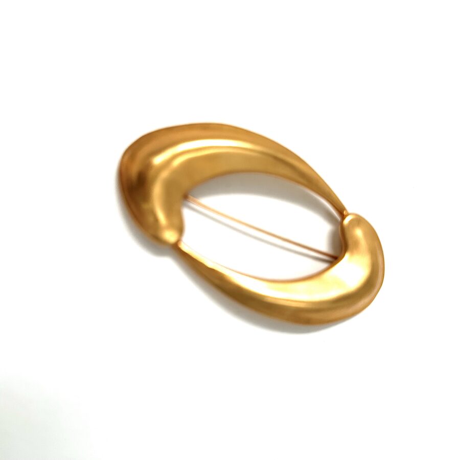 Robert Lee Morris Goldplated Double Swoosh Pin - Image 2