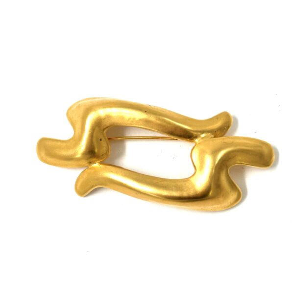 Robert Lee Morris Goldplated Double Soft Lightening Pin