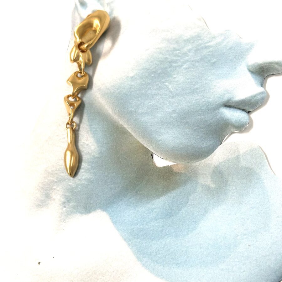 Robert Lee Morris Gold Articulated Drop Earring