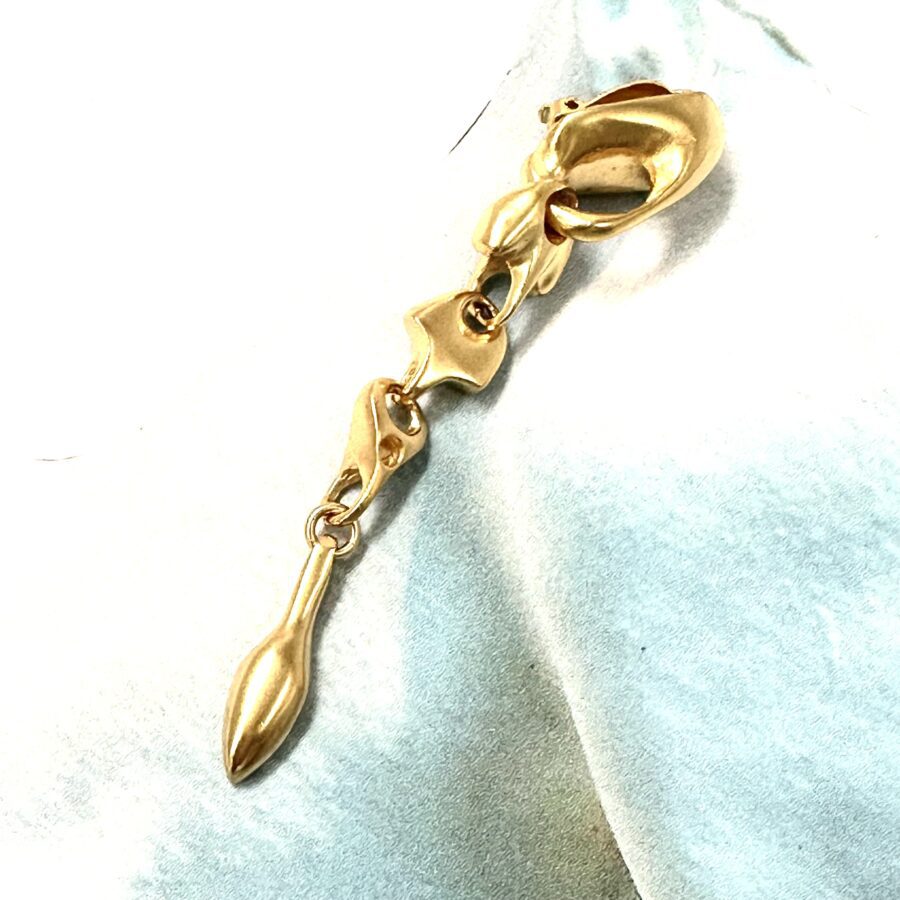 Robert Lee Morris Gold Articulated Drop Earring - Image 2