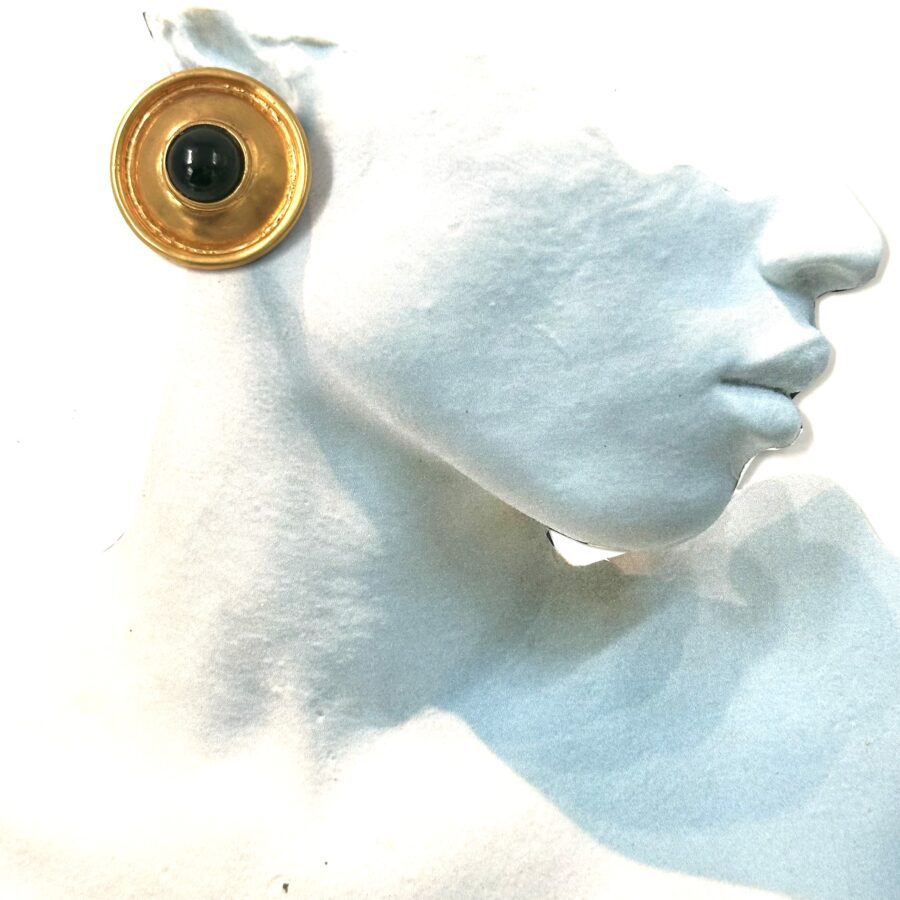 Robert Lee Morris Green Serpentine Disc Earrings for DK - Image 2