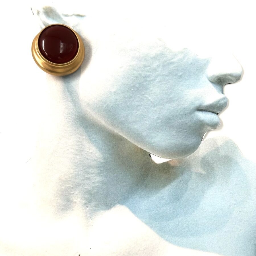 Robert Lee Morris Carnelian Button Earrings for DK - Image 2