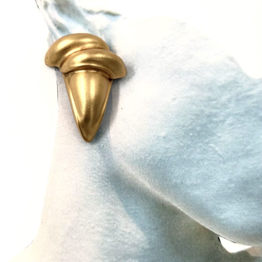 Robert Lee Morris Gold Sculptural Claw Earrings - Image 3