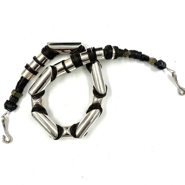 Robert Lee Morris Sterling Silver Slices Necklace