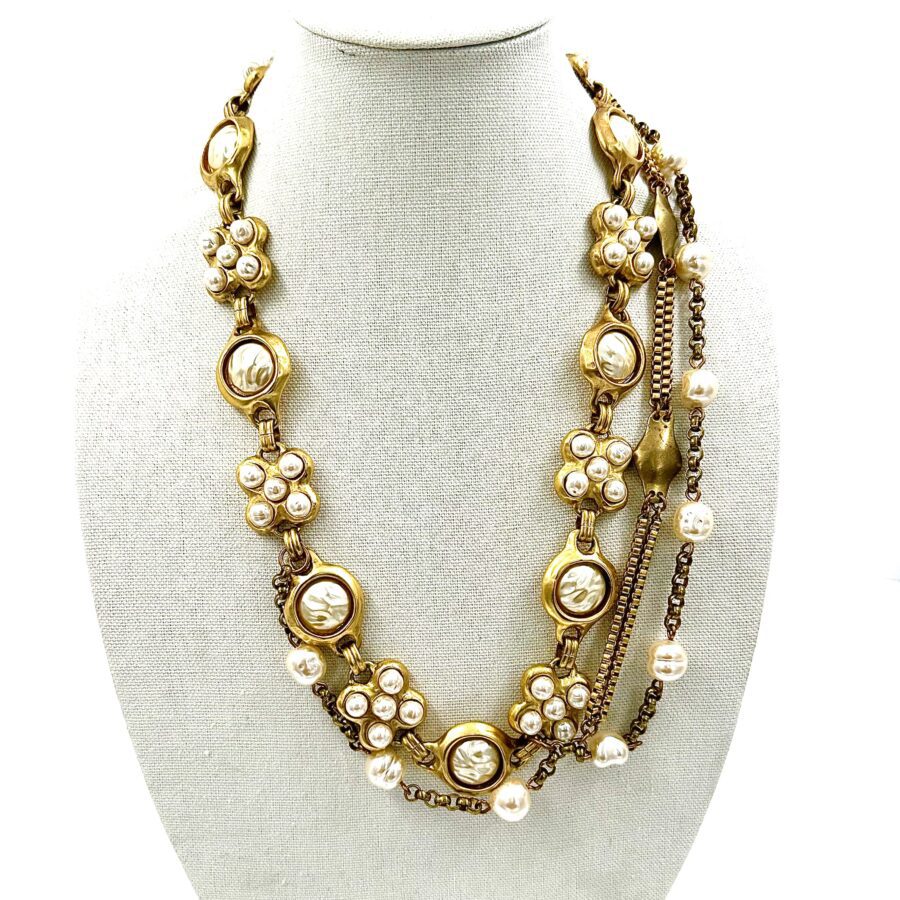 Robert Lee Morris for Donna Karan Pearl & Gold Belt - Image 5