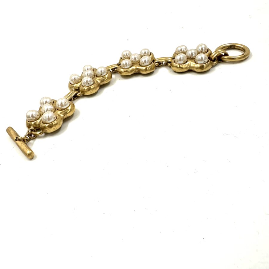 Robert Lee Morris for Donna Karan Pearl Link Bracelet - Image 4