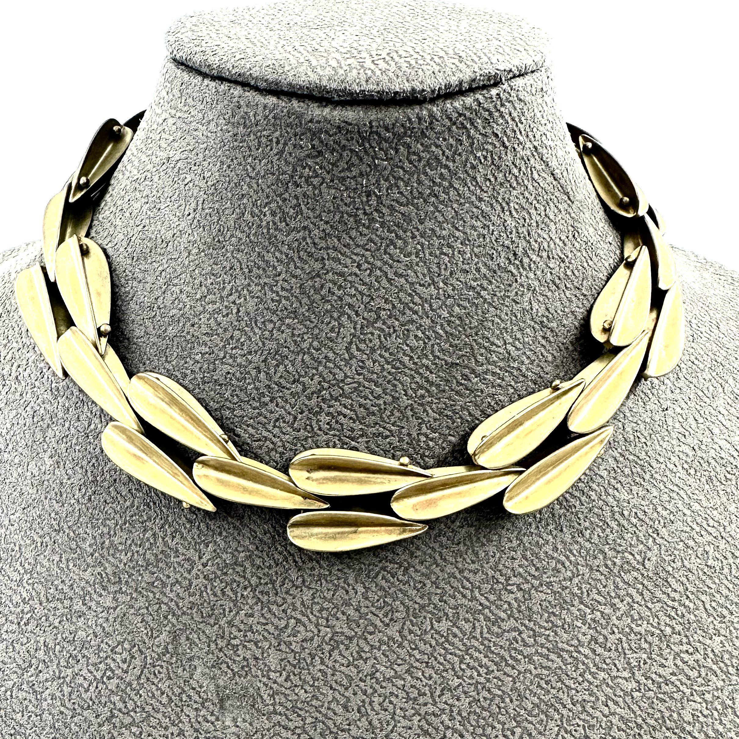 Robert Lee Morris Medium Brass Dart Necklace - Image 3