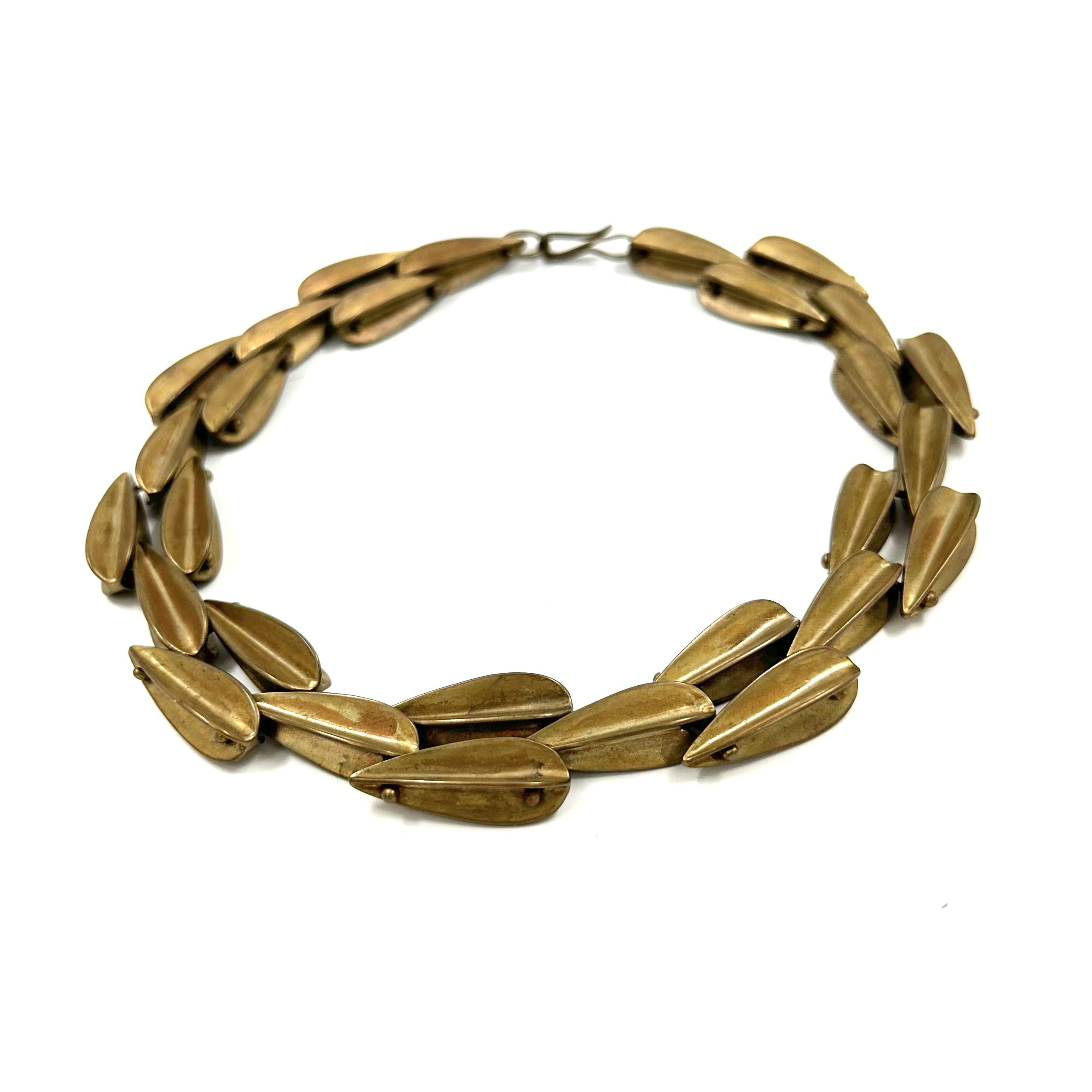 Robert Lee Morris Medium Brass Dart Necklace