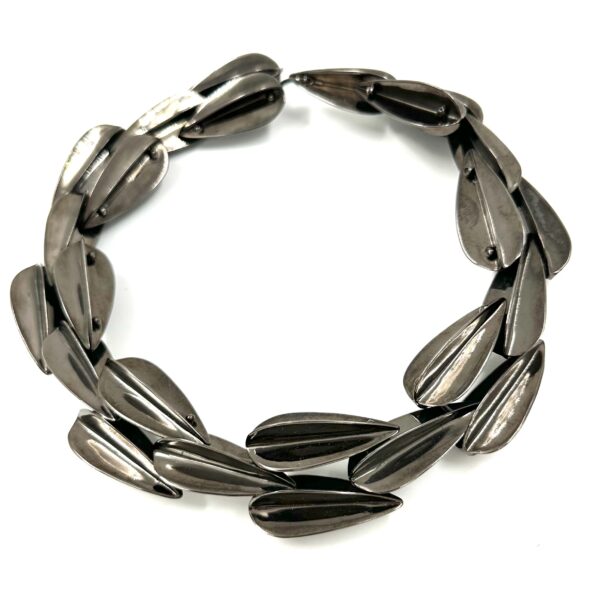 Robert Lee Morris Large Hematite Dart Necklace