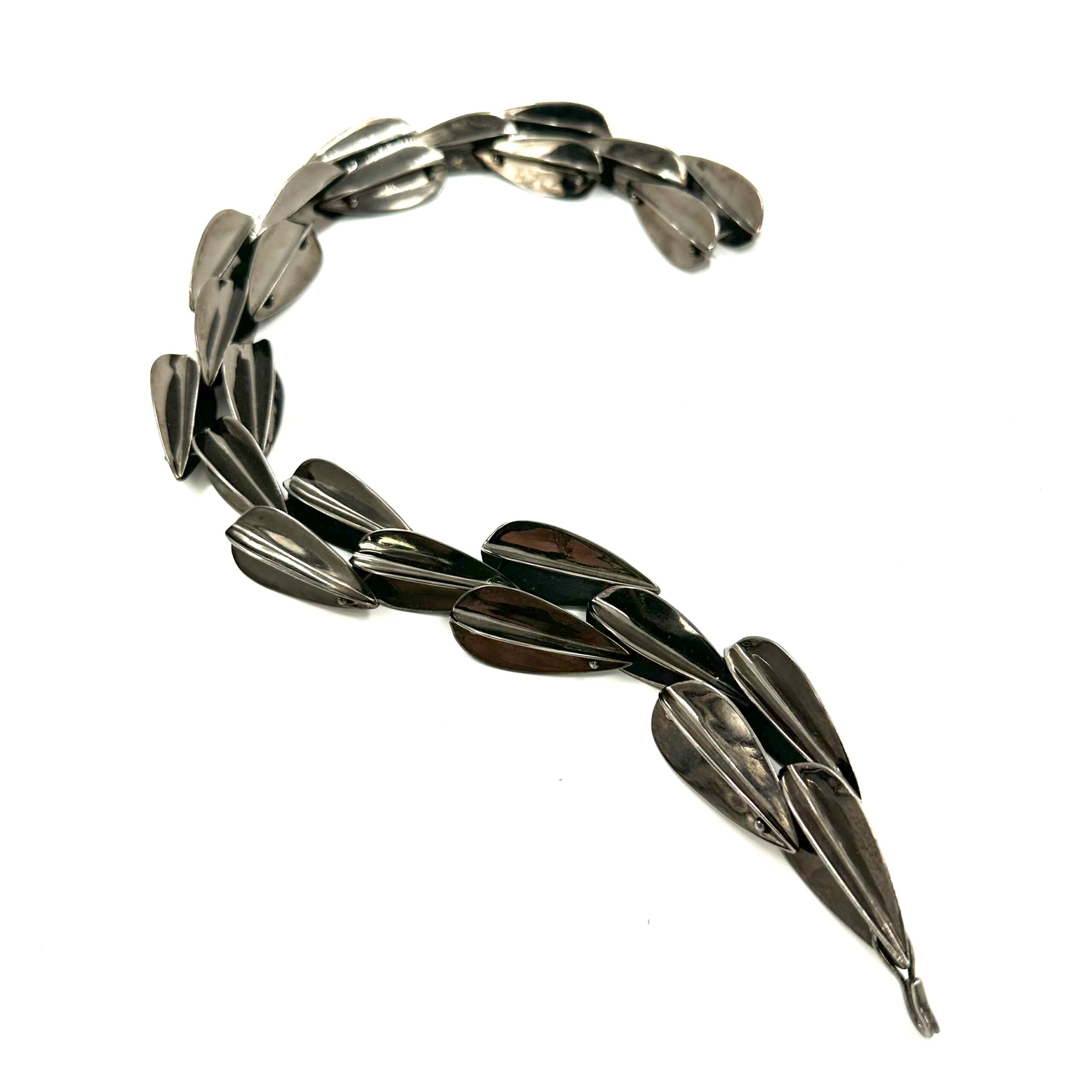 Robert Lee Morris Large Hematite Dart Necklace - Image 3