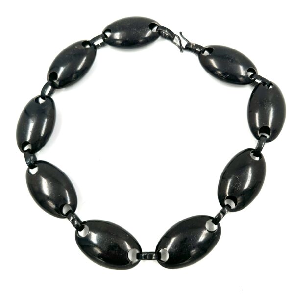 Robert Lee Morris Black Egg Link Necklace