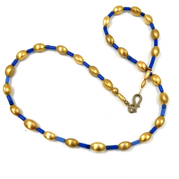 Robert Lee Morris Blue Station Chain Necklace #1