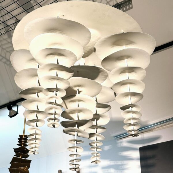 Robert Lee Morris White Eucalyptus Chandelier