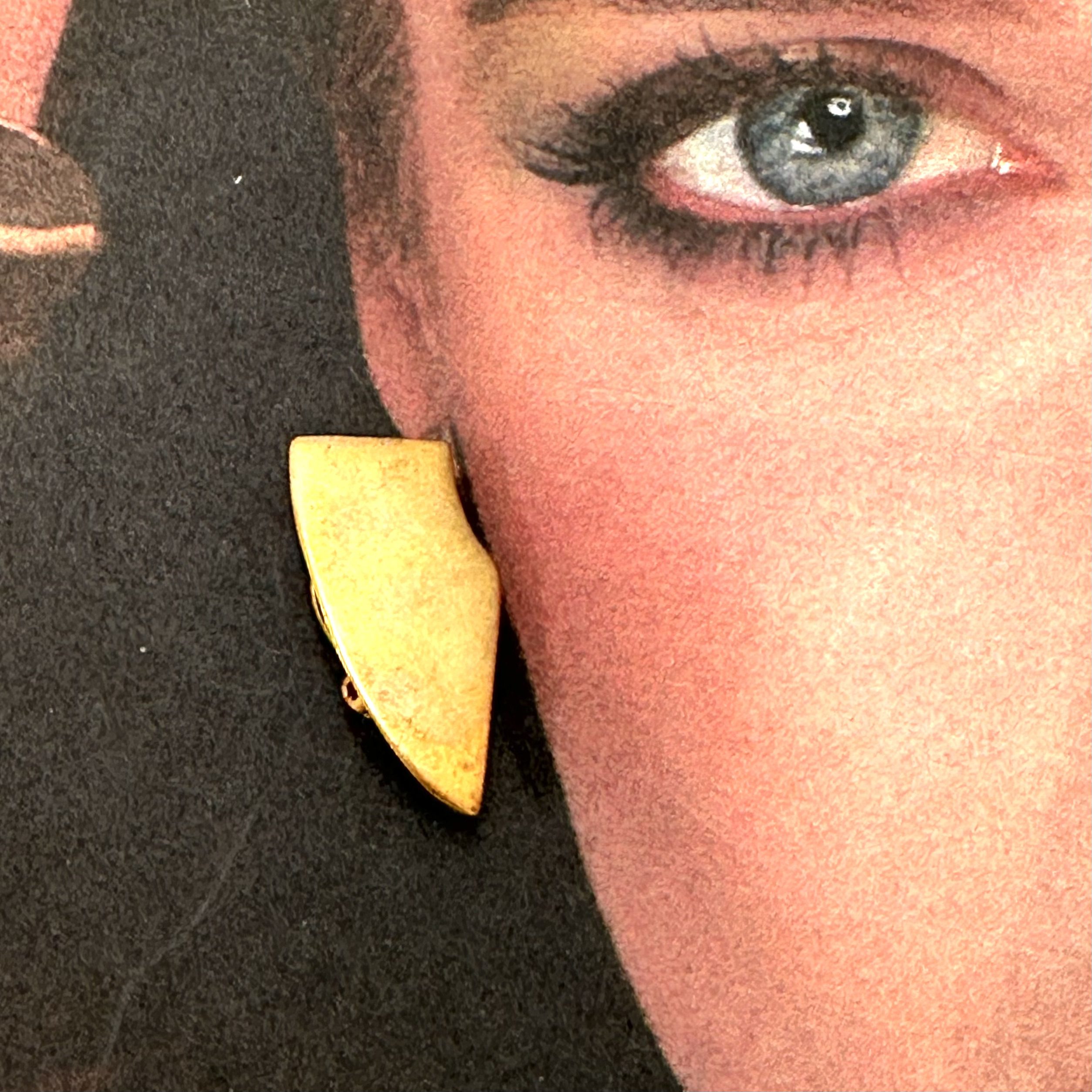 Robert Lee Morris Curved Wedge Earrings - Image 3