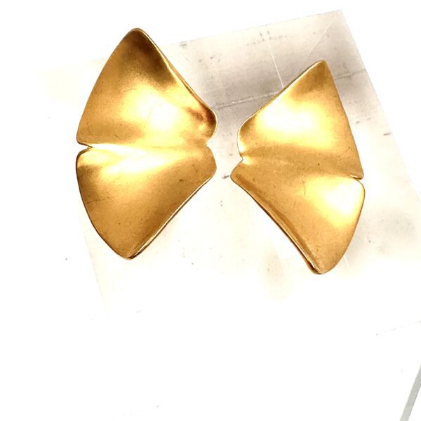 Robert Lee Morris Flared Leaf Earrings