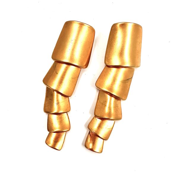 Robert Lee Morris Large Snakescale Chandelier Earrings