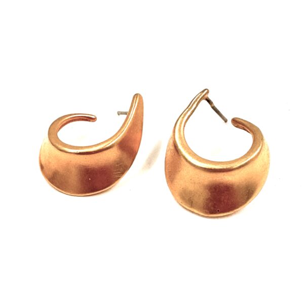 Robert Lee Morris Tiny Concave Twist Hoop Earrings