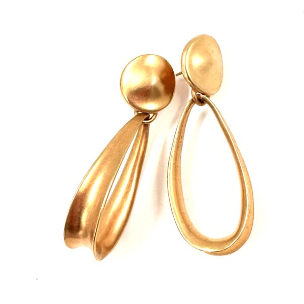 Robert Lee Morris Ribbon Loop Door-knocker Earrings