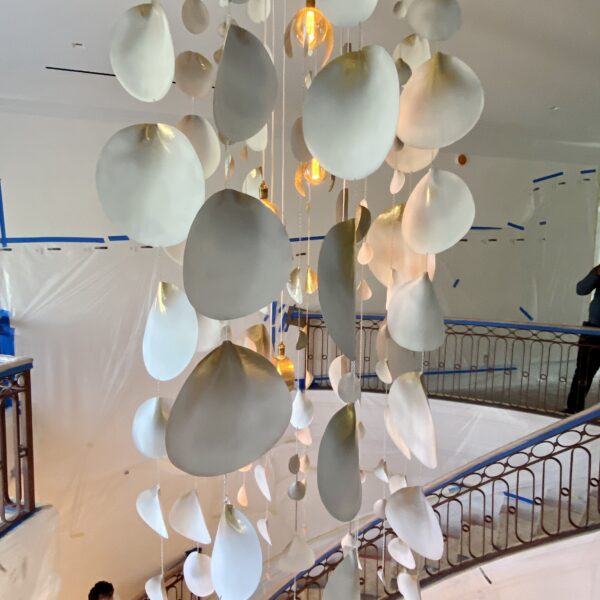 Robert Lee Morris Cascading Shells Chandelier