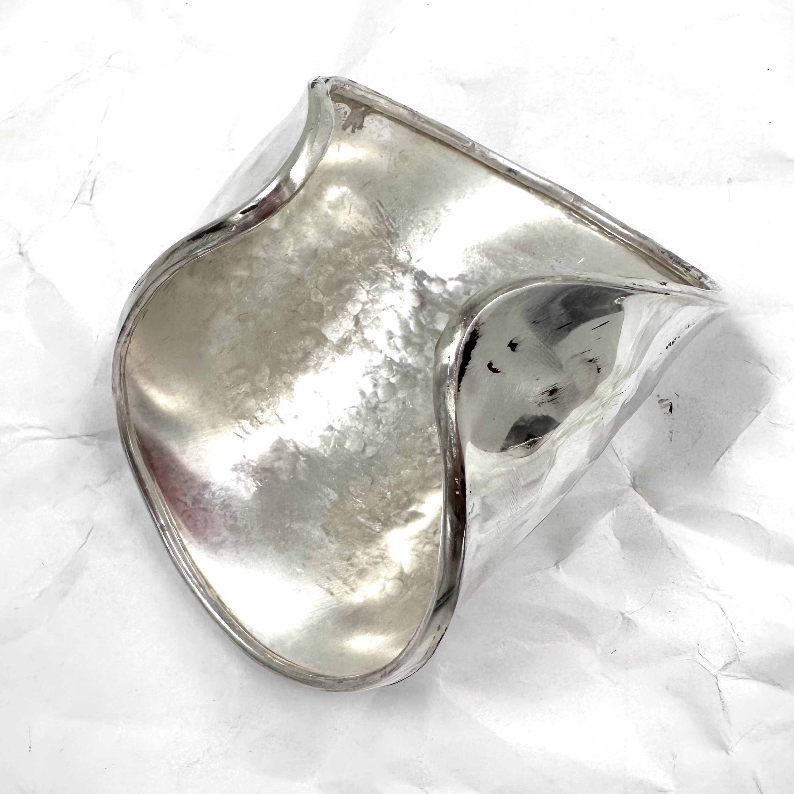 Robert Lee Morris Silver Alpha Cuff #1 - Image 3