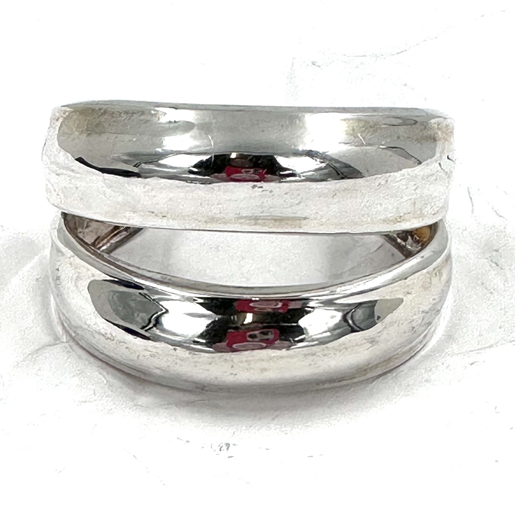 Robert Lee Morris Silver Double Bubble Cuff