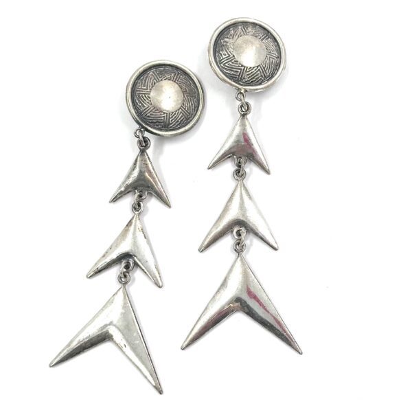 Robert Lee Morris silver Shooting Star Earrings