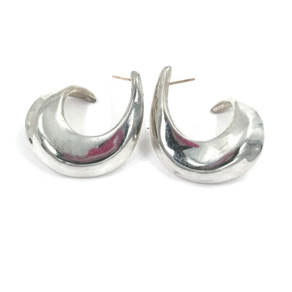 Robert Lee Morris Silver Small Twist Hoop Earring