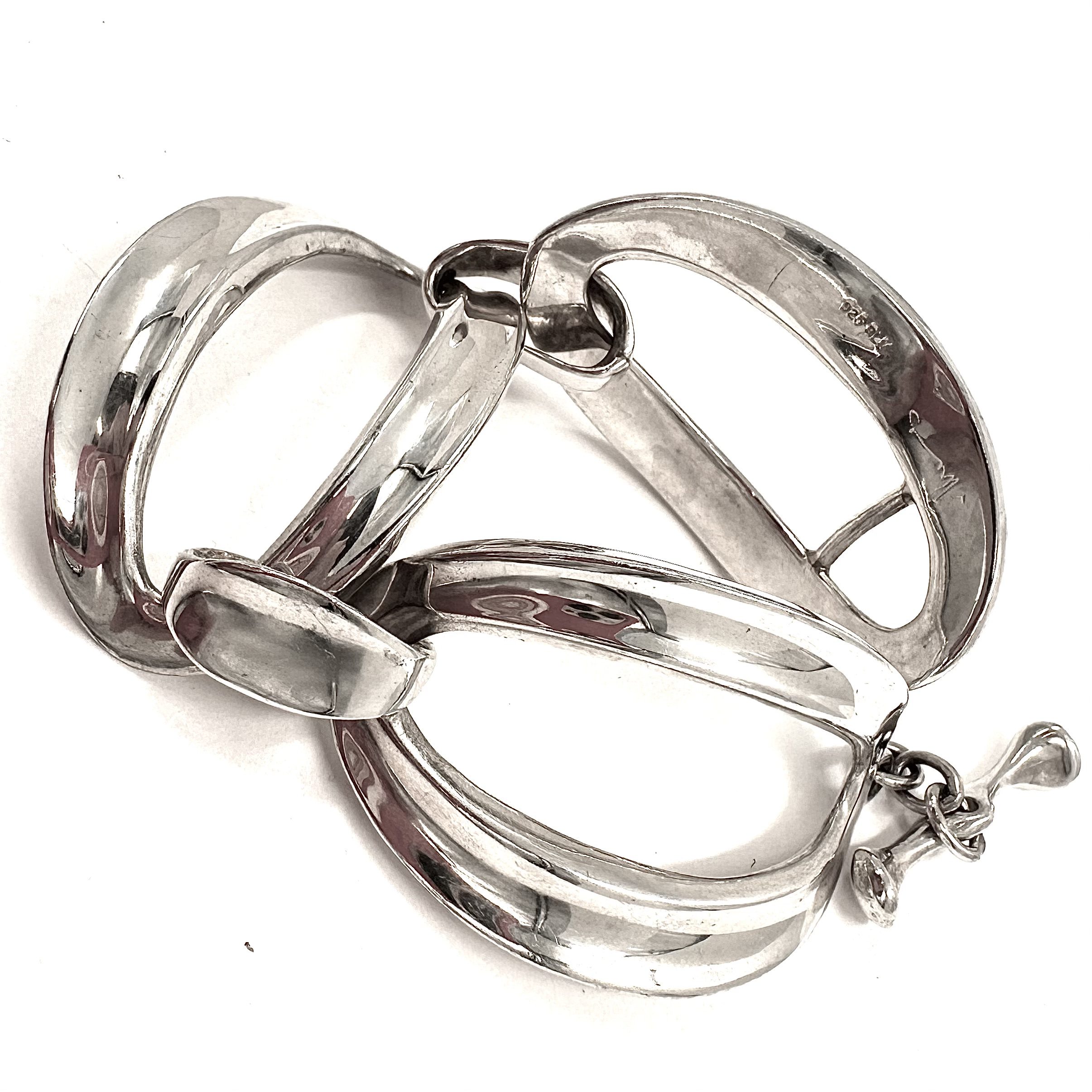 Robert Lee Morris Silver Triple Arch Bracelet - Image 3
