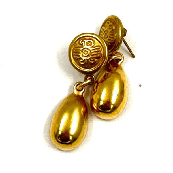 Robert Lee Morris Aztec Tear Drop Earrings