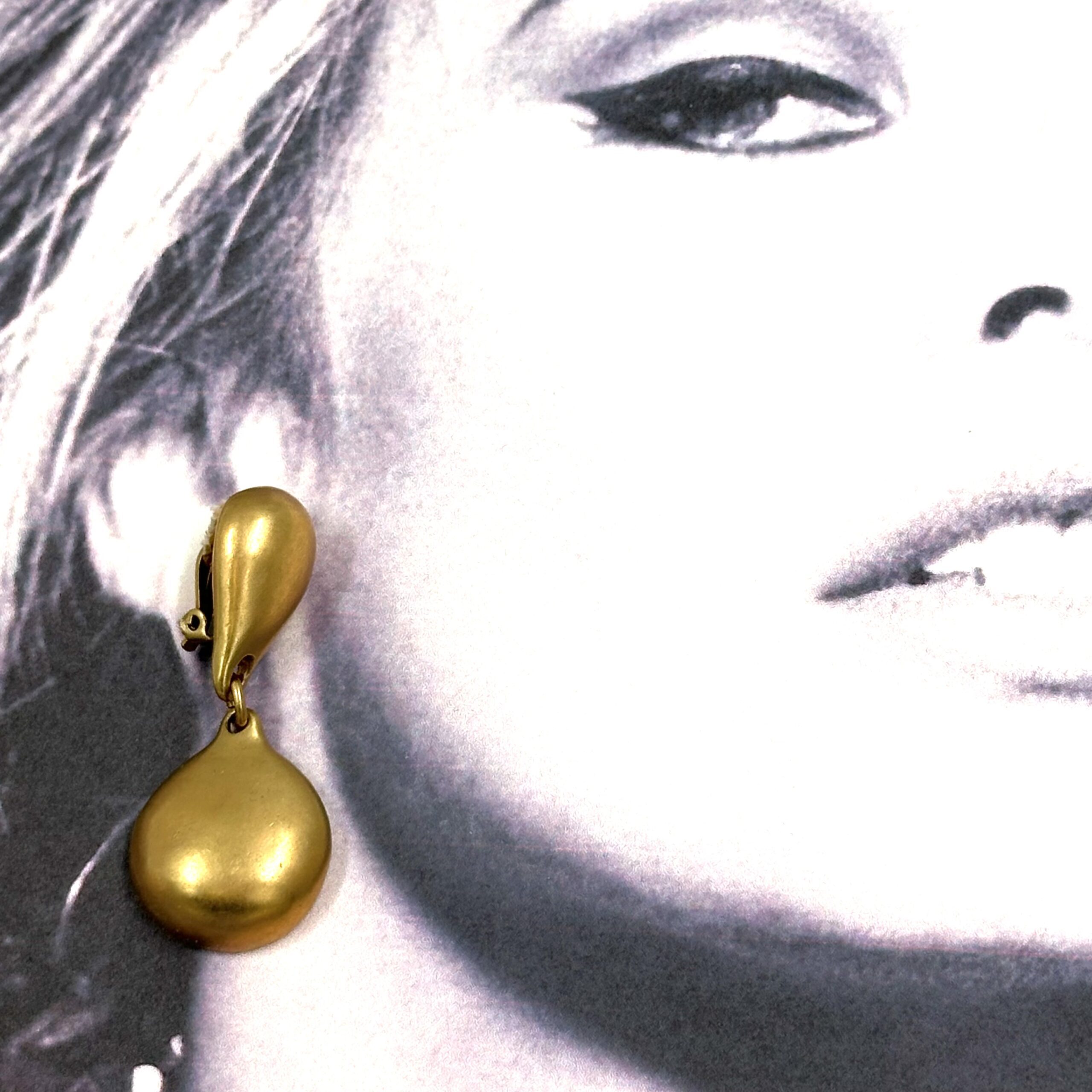 Robert Lee Morris Gold Bomb Dangle Earrings - Image 4