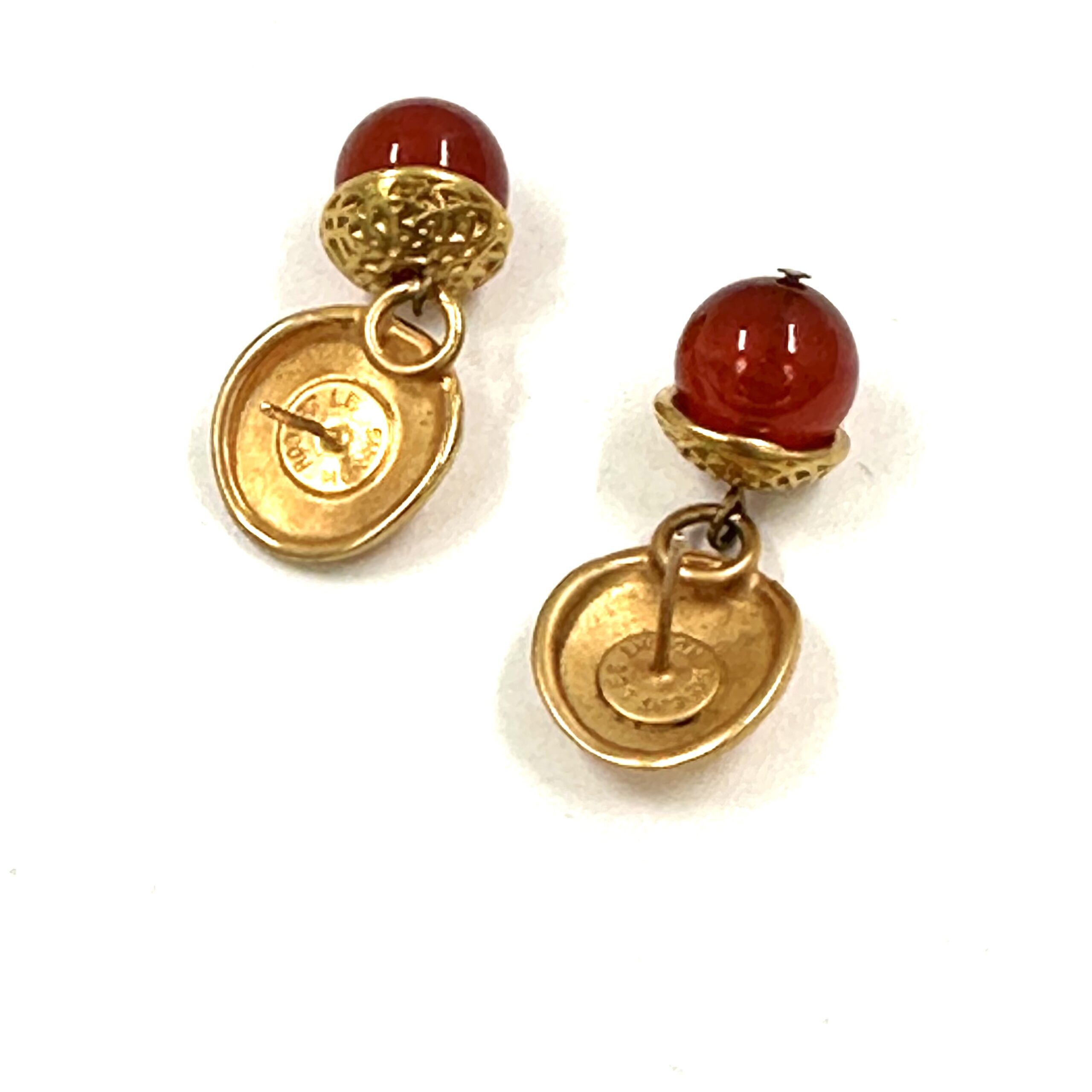 Robert Lee Morris Small Carnelian Drop Earrings - Image 2